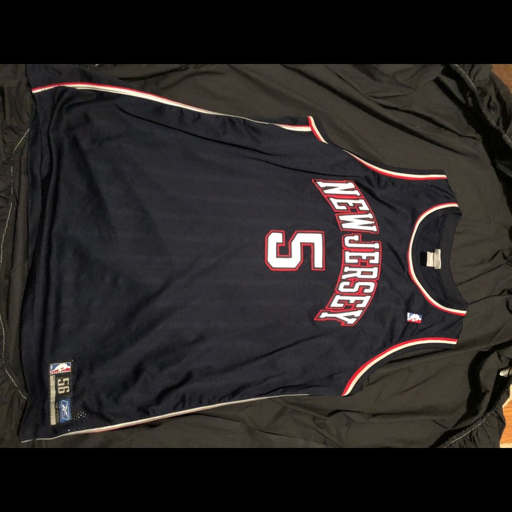 Vintage Reebok New Jersey Nets stitched jersey